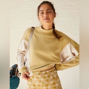 Free People Movement Patched Up Pullover Size S